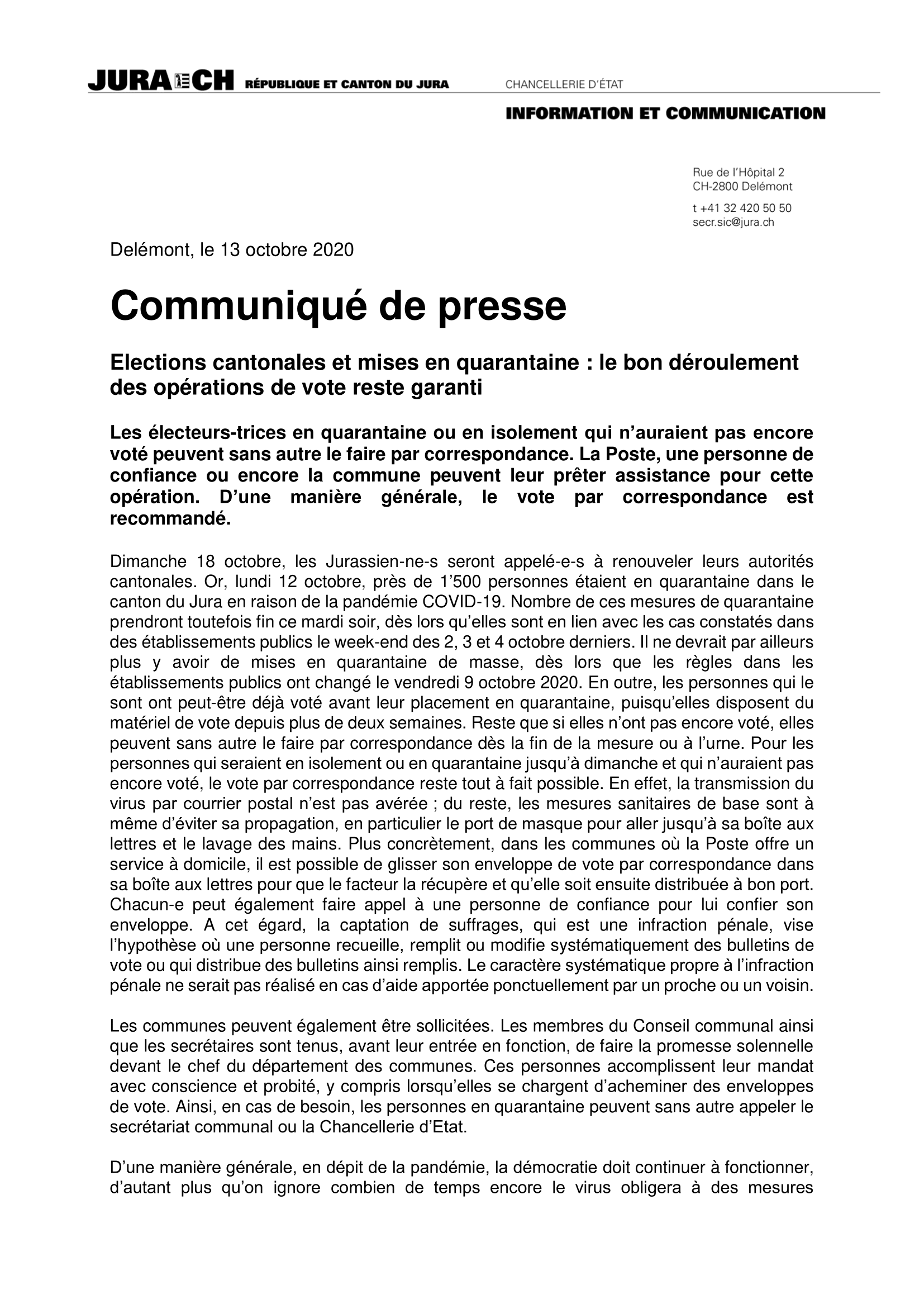 201013 Communiqué de presse élections vote correspondance 002 1