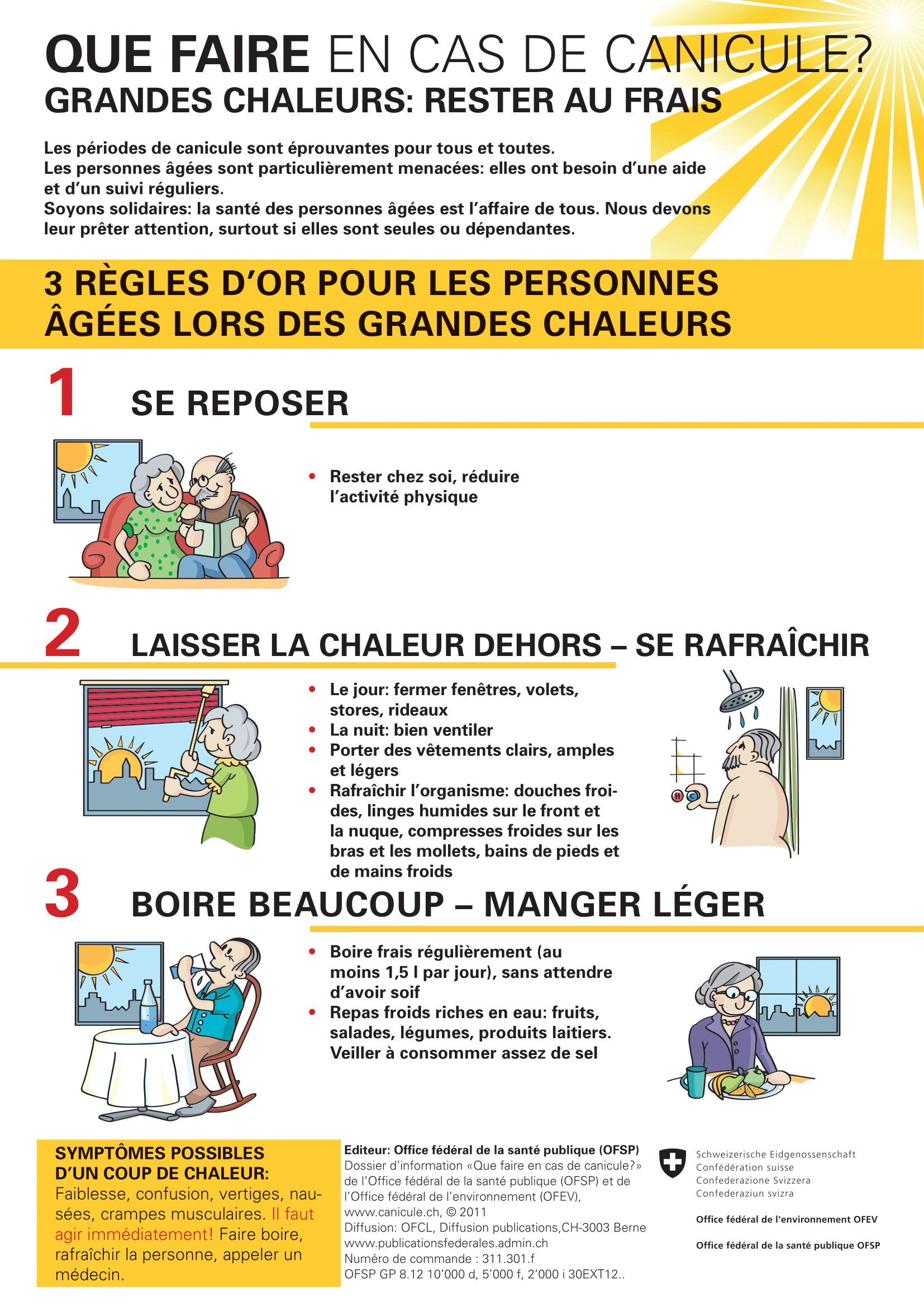 Canicule Poster 3 règles dor personnes âgées 1