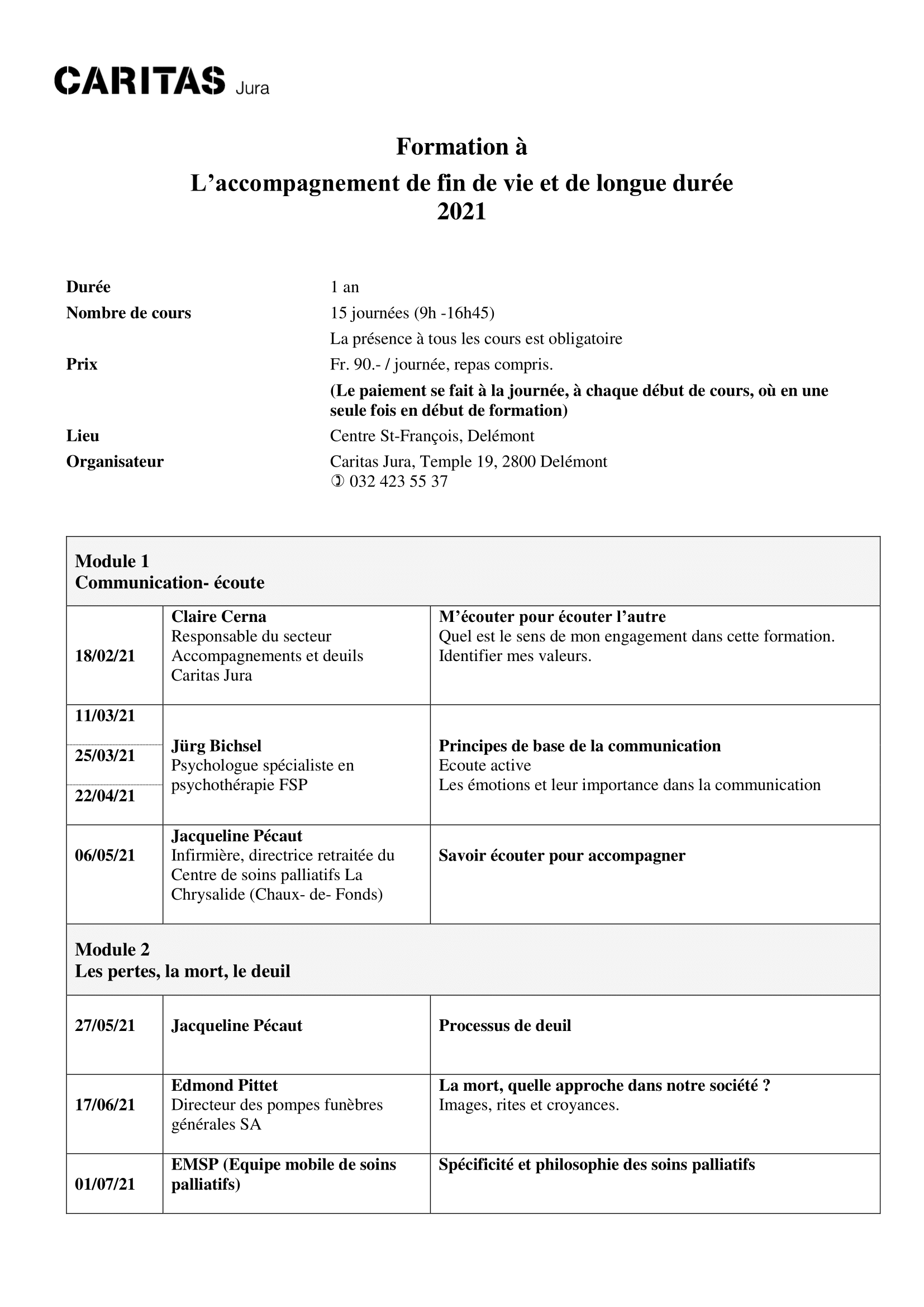 Formation APFV 2021 programme 1