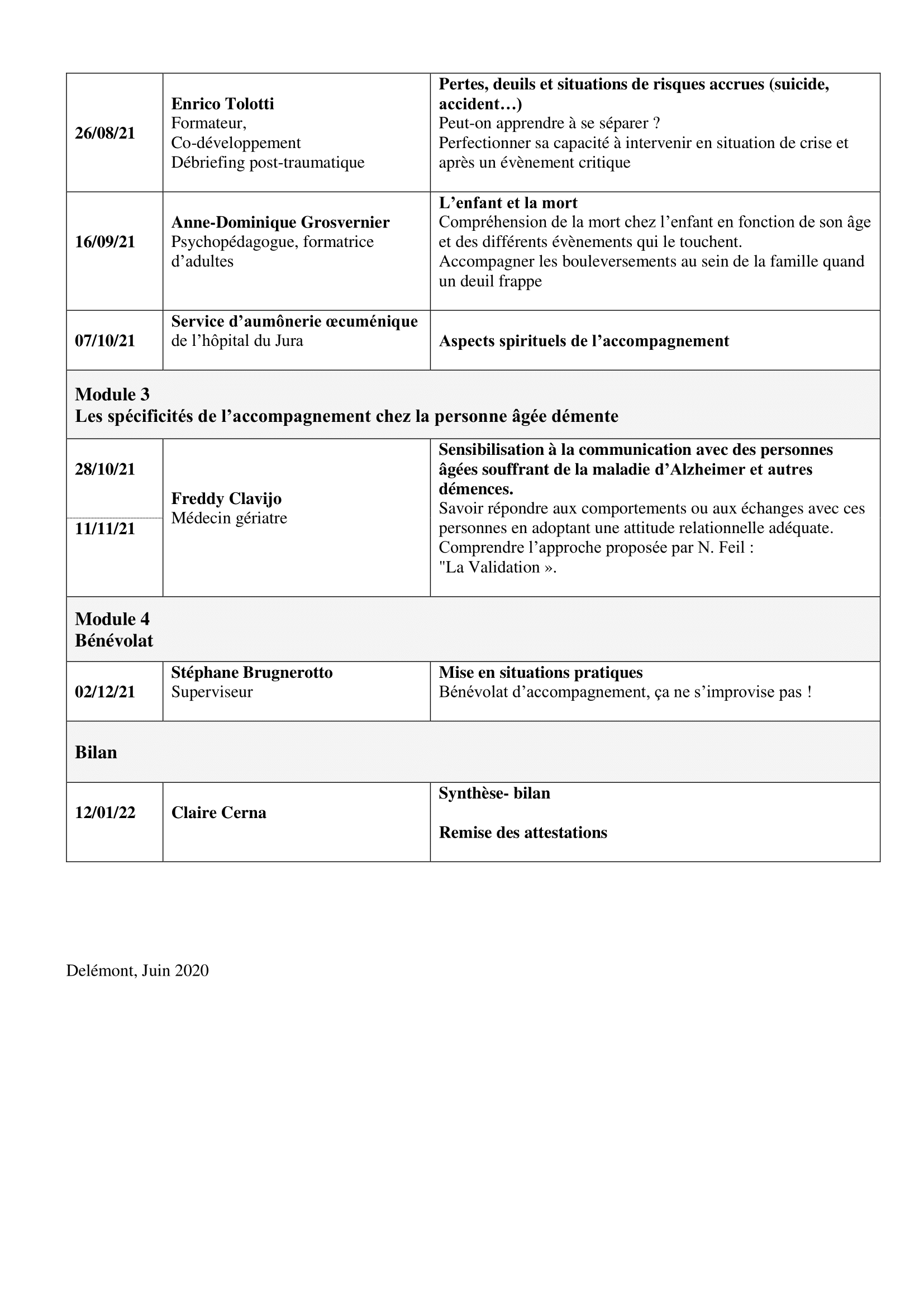 Formation APFV 2021 programme 2